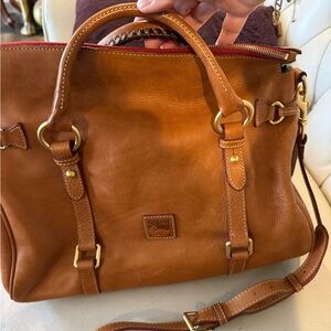 Dooney & Bourke Tan Leather Satchel